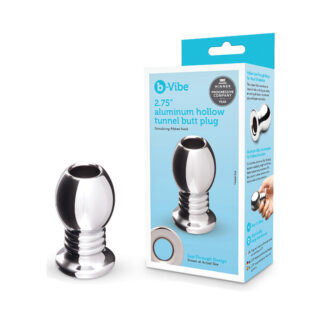 b-Vibe Essentials 2.75 in. Aluminum Hollow Tunnel Butt Plug