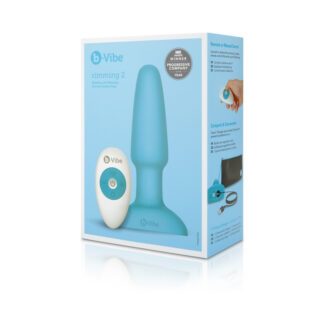 b-Vibe Rimming 2 Rotating and Vibrating Remote Control Plug Teal