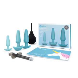 b-Vibe 7-Piece Anal Training & Education Set Teal
