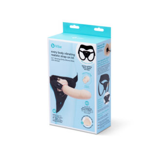 b-Vibe Every Body Vibrating Realistic Strap-On Kit