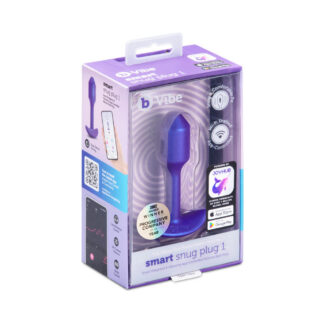 b-Vibe Smart Snug Plug 1 Small Weighted & Vibrating App-Controlled Silicone Butt Plug