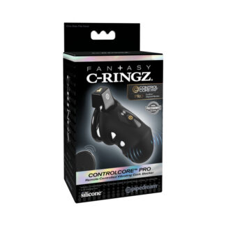 "Fantasy C-Ringz ControlCore Pro
Remote-Controlled Vibrating Cock Blocker Black"