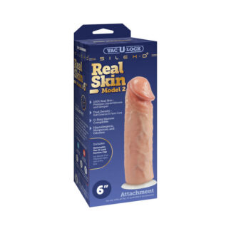 Vac-U-Lock x SILEX-D Model 2 Premium Real Skin 6 in. Vanilla