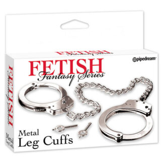 Fetish Fantasy Series Metal Leg Cuffs Silver