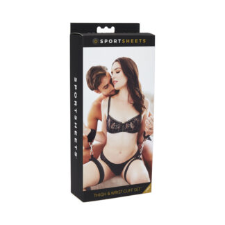 Sportsheets Thigh and Wrist Cuffs Set