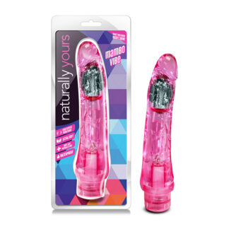 Naturally Yours Mambo Vibe Realistic 9 in. Vibrating Dildo Pink