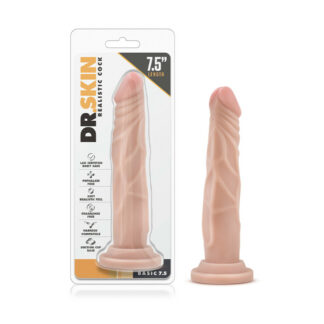 Dr. Skin Basic 7.5 Realistic 7.5 in. Dildo Beige