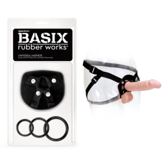 Basix Rubber Works Universal Harness O/S Black
