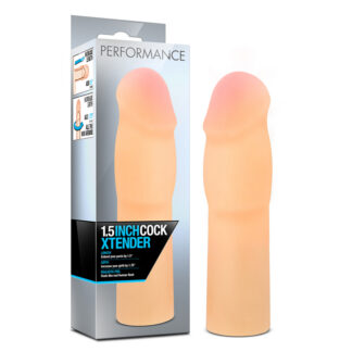 Performance 1.5 in. Cock Xtender Penis Extender Sleeve Beige