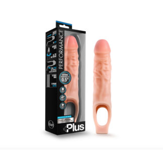Performance Plus 9 in. Silicone Cock Sheath Penis Extender Sling Beige